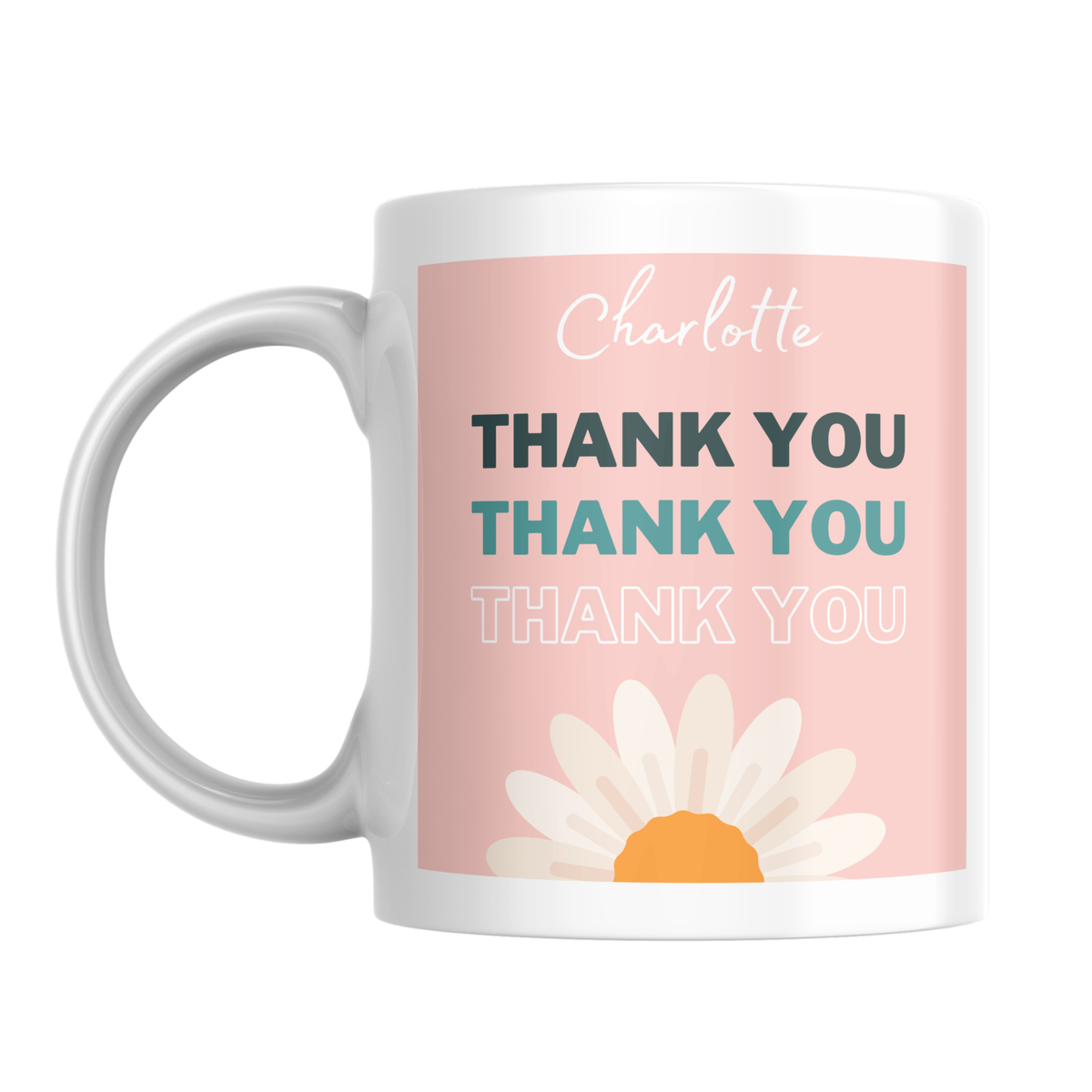 Daisy Thank You Mug – front view