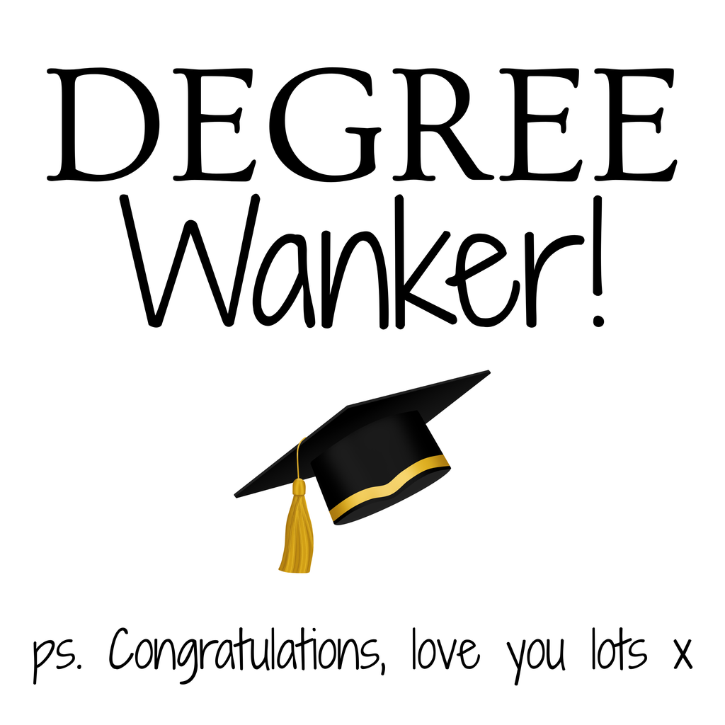 Degree Wanker Mug – original flat artwork