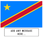 Personalised Democratic Republic of the Congo flag mug – flat source artwork with space for a personalised message