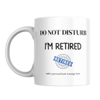 Do Not Disturb Retired Stamp Mug – front view