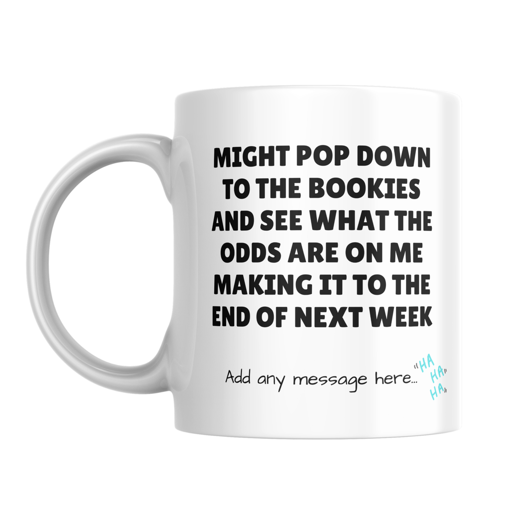 End of Next Week Bookies Mug – front view