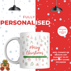 Festive Doodles Christmas Mug – personalisation information
