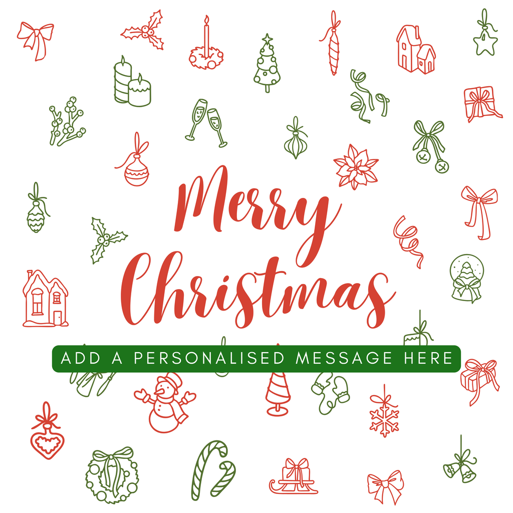 Festive Doodles Christmas Mug – original flat artwork