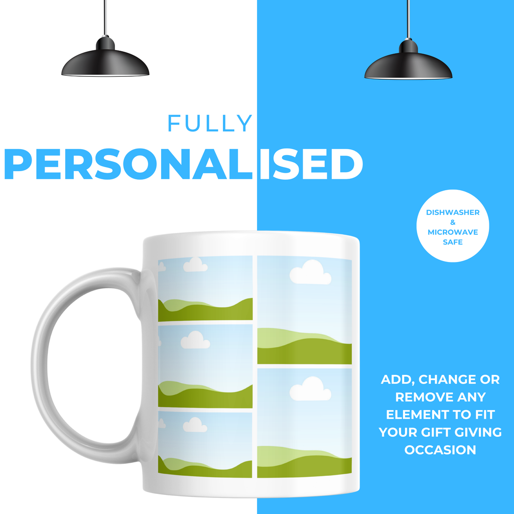 Five Photo Collage Mug – personalisation information