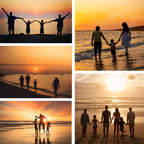 Five Photo Collage Mug – flat artwork with example photos