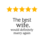 Five Star Best Wife Anniversary Mug – original flat artwork
