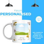 Floral Photo Mug – personalisation information
