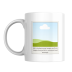 Framed Photo Mug – front view showing photo placeholders