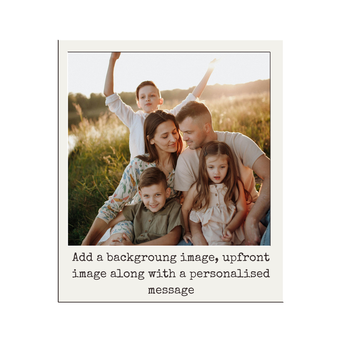 Framed Photo Mug – flat artwork with example photos