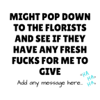 Fresh Fucks Florist Mug – original flat artwork
