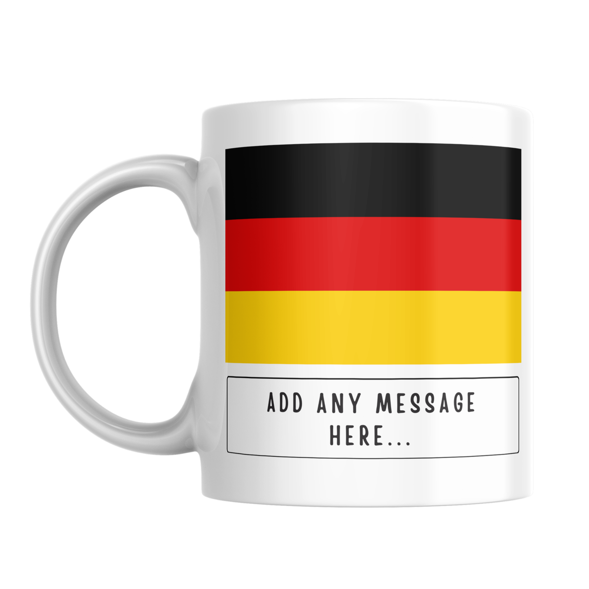 Personalised Germany flag mug – front view