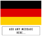 Personalised Germany flag mug – flat source artwork with space for a personalised message