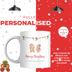 Gingerbread Couple Christmas Mug – personalisation information