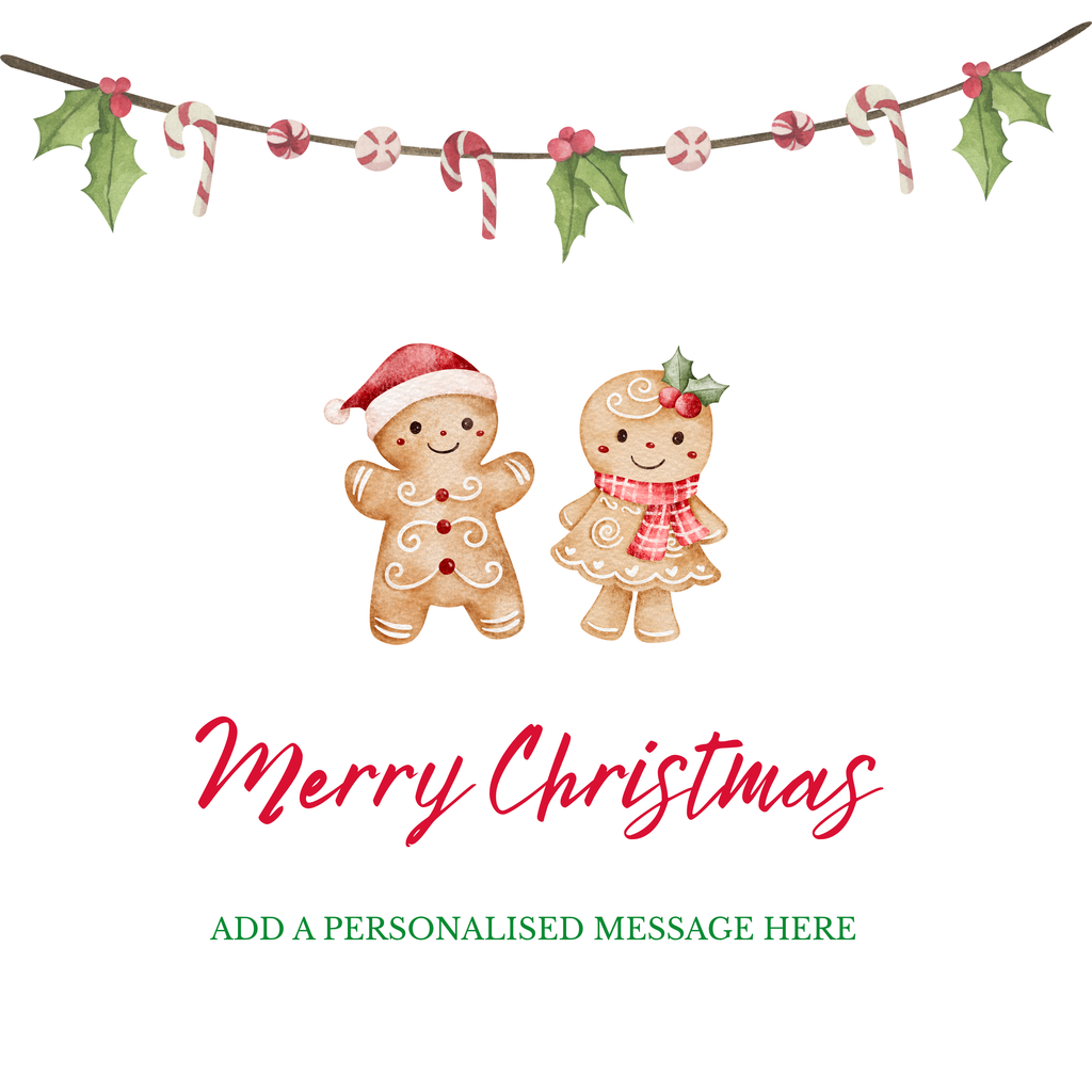 Gingerbread Couple Christmas Mug – original flat artwork