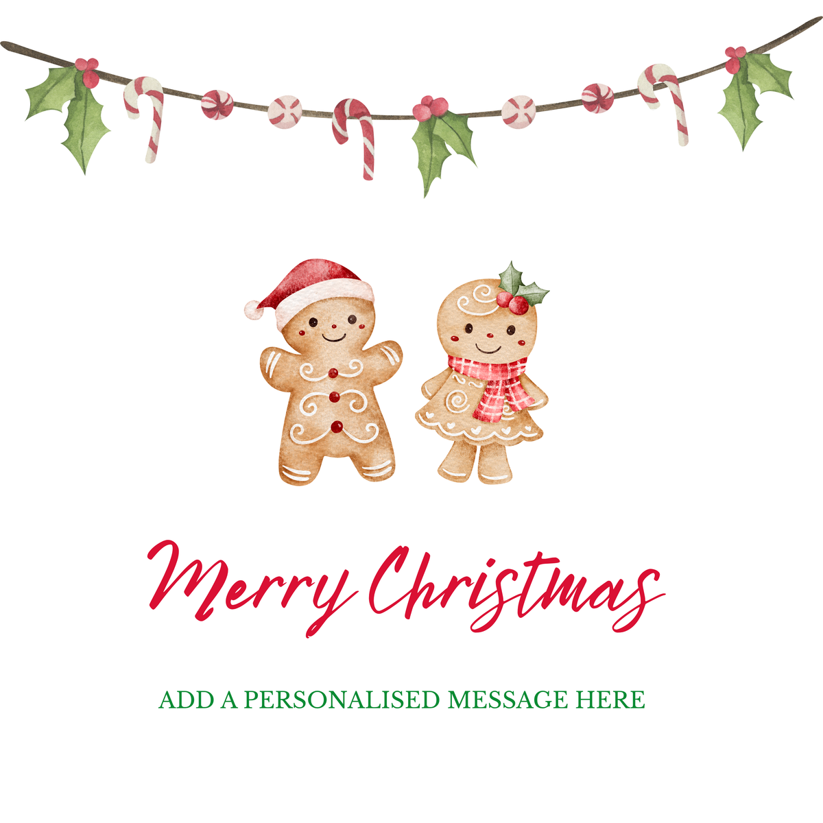 Gingerbread Couple Christmas Mug – original flat artwork