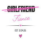 Girlfriend to Fiancée Engagement Mug – original flat artwork