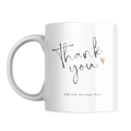 Gold Heart Thank You Mug – front view