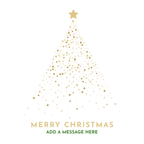 Gold Star Christmas Tree Mug – original flat artwork