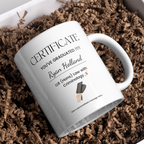 Graduation Certificate Mug – gift presentation on paper packing