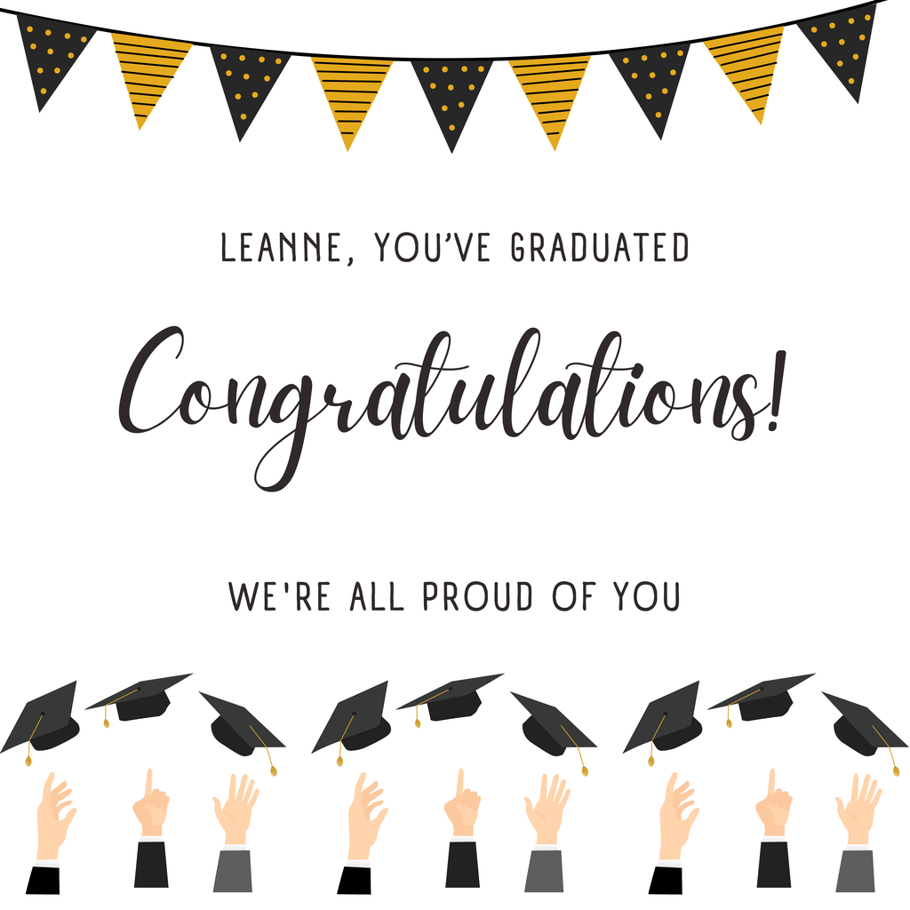 Graduation Congratulations Mug – original flat artwork