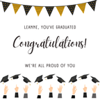 Graduation Congratulations Mug – original flat artwork