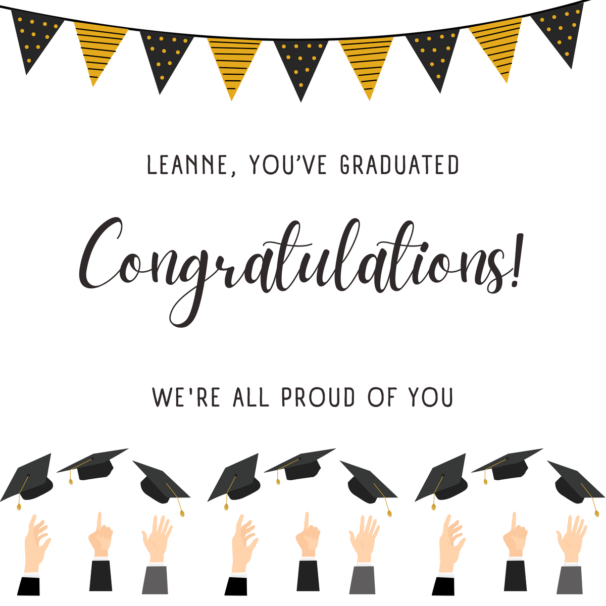 Graduation Congratulations Mug – original flat artwork