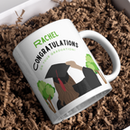 Graduation Mug – gift presentation on paper packing