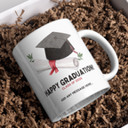 Graduation Mug – gift presentation on paper packing