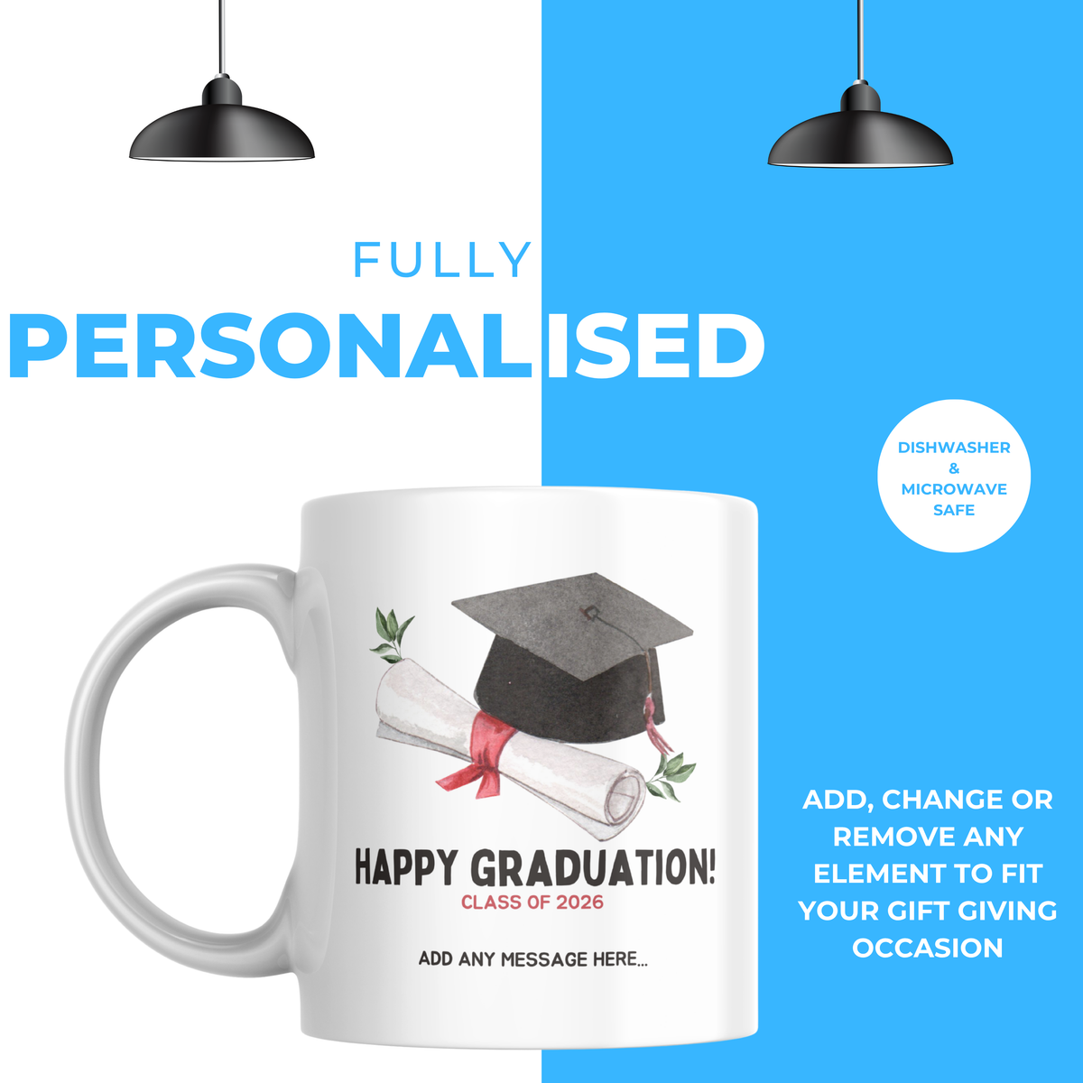 Graduation Mug – personalisation information