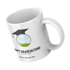 Graduation Photo Mug – angled view