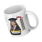 Graduation Photo Mug – angled view