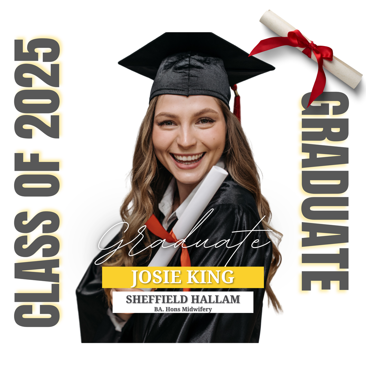 Graduation Photo Mug – original flat artwork