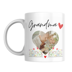 Grandma Heart Photo Mug – front view