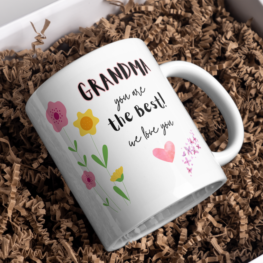 Grandma You Are the Best Mug – gift presentation on paper packing