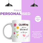 Grandma You Are the Best Mug – personalisation information