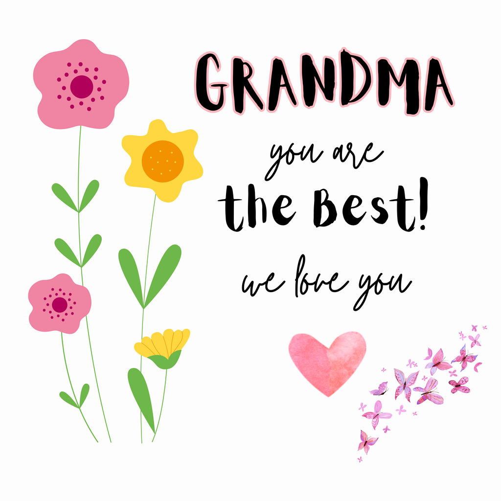 Grandma You Are the Best Mug – original flat artwork