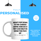 Grow Up Garden Centre Mug – personalisation information