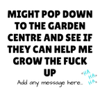 Grow Up Garden Centre Mug – original flat artwork