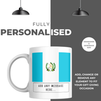 Personalised Guatemala flag mug – personalisation and care information
