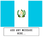 Personalised Guatemala flag mug – flat source artwork with space for a personalised message