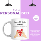 Happy Birthday Nanna Mug – personalisation information