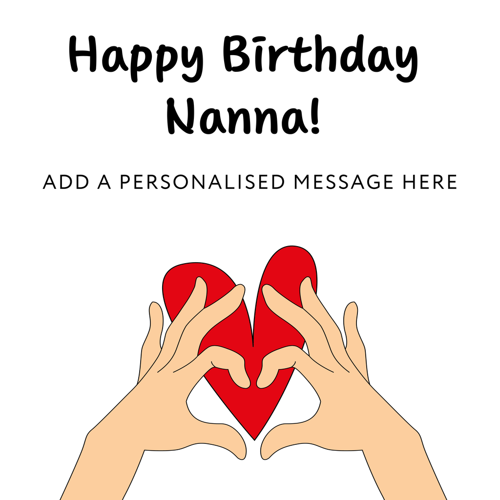 Happy Birthday Nanna Mug – original flat artwork