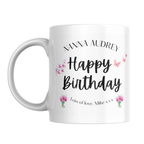 Happy Birthday Nanna Name Mug – front view