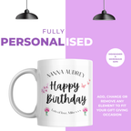 Happy Birthday Nanna Name Mug – personalisation information