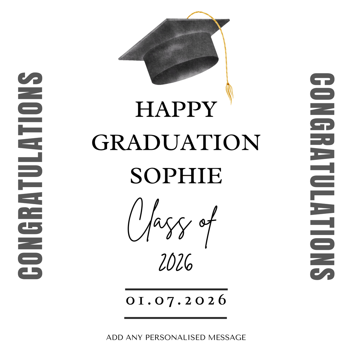 Happy Graduation Mug – original flat artwork