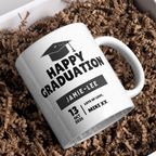 Happy Graduation Mug – gift presentation on paper packing