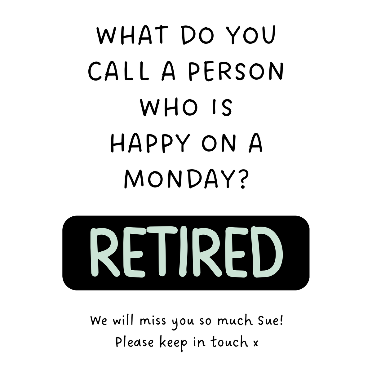 Happy on a Monday Retired Mug – original flat artwork