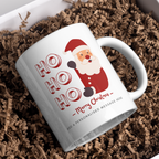 Ho Ho Ho Santa Christmas Mug – gift presentation on paper packing