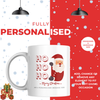 Ho Ho Ho Santa Christmas Mug – personalisation information