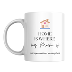 Home Is Where My Mum Is Mug – front view